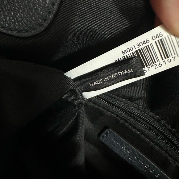 Marc Jacobs Recruit Nomad Saddle Pebble Leather Gray Crossbody Bag - Picture 12 of 14